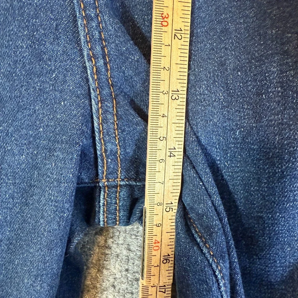 Ann‎ Taylor Loft Made and Loved Jeans Womens 32/14 Blue Slim Flare Jeans NEW